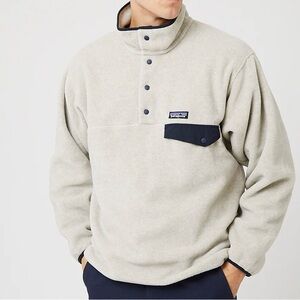 Patagonia Synchilla Snap T Pullover Fleece Oatmeal Heather Men’s Size Medium